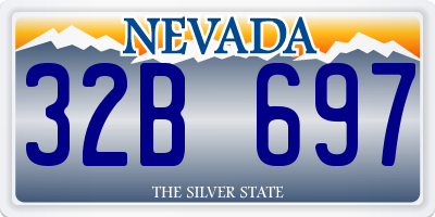 NV license plate 32B697
