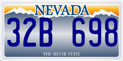NV license plate 32B698