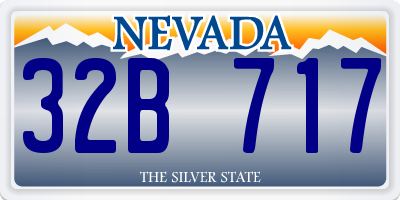 NV license plate 32B717