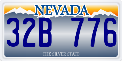 NV license plate 32B776