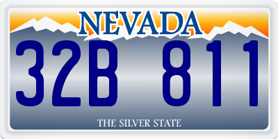 NV license plate 32B811