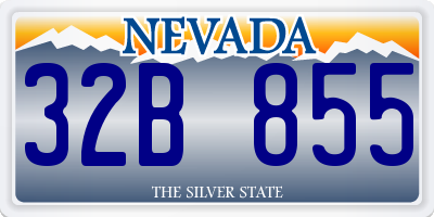 NV license plate 32B855