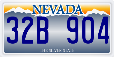 NV license plate 32B904
