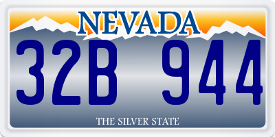 NV license plate 32B944