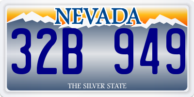 NV license plate 32B949