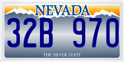 NV license plate 32B970