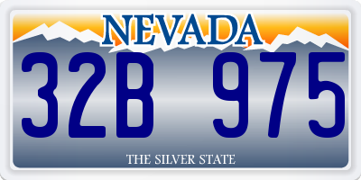 NV license plate 32B975