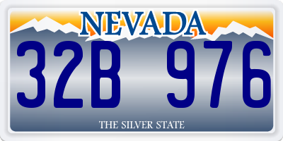 NV license plate 32B976