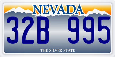 NV license plate 32B995