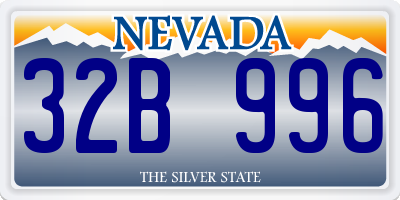 NV license plate 32B996