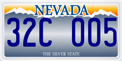 NV license plate 32C005