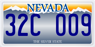 NV license plate 32C009