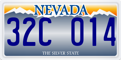 NV license plate 32C014