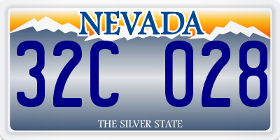 NV license plate 32C028