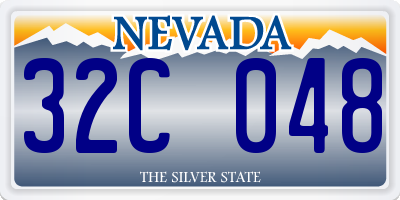 NV license plate 32C048