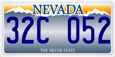 NV license plate 32C052