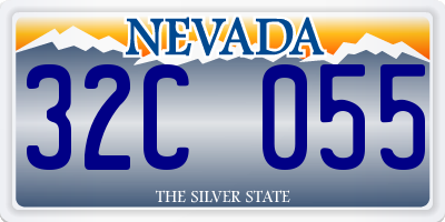 NV license plate 32C055