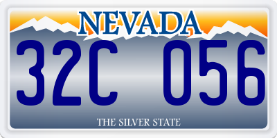 NV license plate 32C056