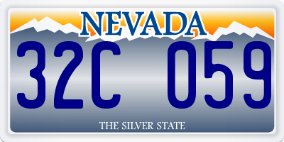 NV license plate 32C059