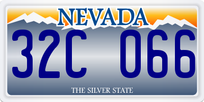 NV license plate 32C066