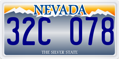 NV license plate 32C078