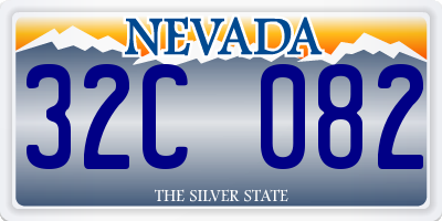 NV license plate 32C082