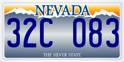 NV license plate 32C083