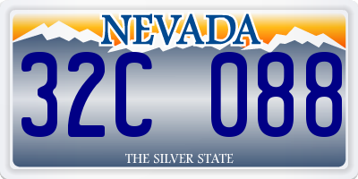 NV license plate 32C088