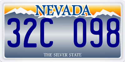 NV license plate 32C098