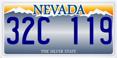 NV license plate 32C119