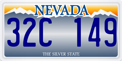 NV license plate 32C149