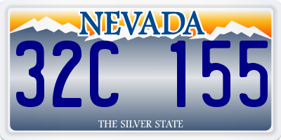 NV license plate 32C155