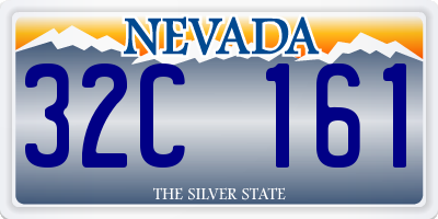 NV license plate 32C161
