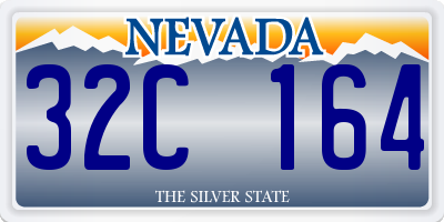 NV license plate 32C164