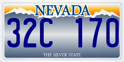 NV license plate 32C170