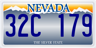 NV license plate 32C179