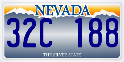 NV license plate 32C188