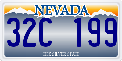 NV license plate 32C199