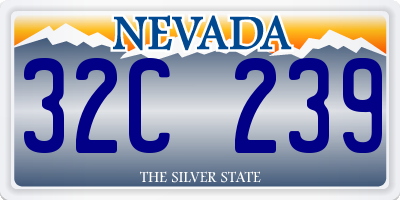 NV license plate 32C239