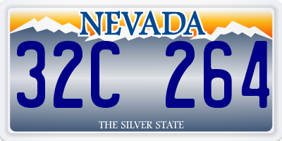 NV license plate 32C264