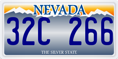 NV license plate 32C266
