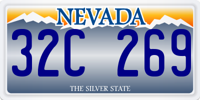 NV license plate 32C269