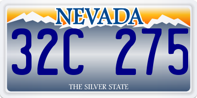 NV license plate 32C275