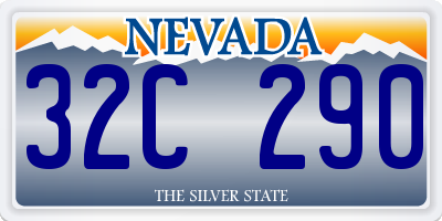 NV license plate 32C290