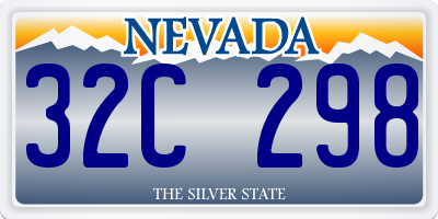 NV license plate 32C298