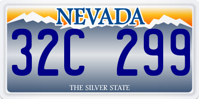 NV license plate 32C299