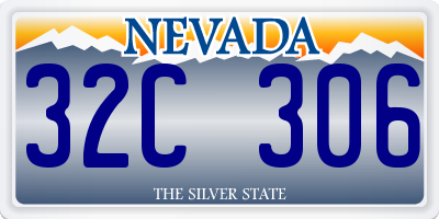 NV license plate 32C306
