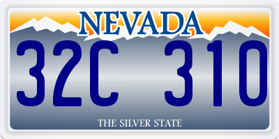 NV license plate 32C310