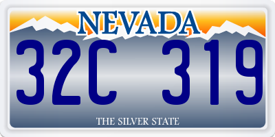 NV license plate 32C319