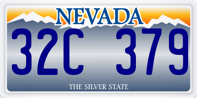 NV license plate 32C379